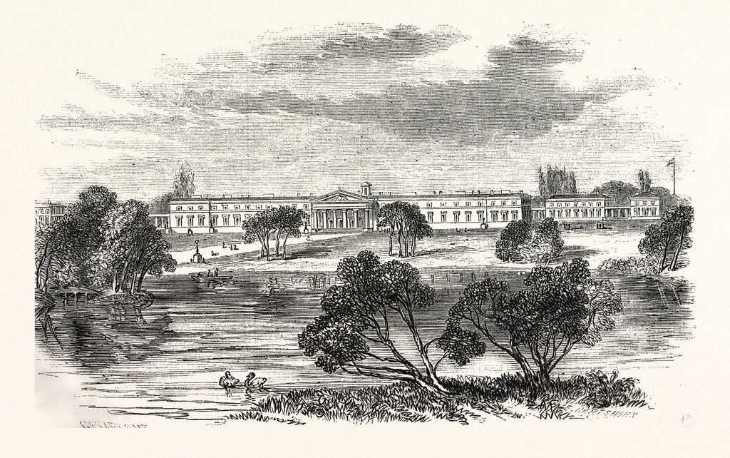 Detail of New Staff College, Sandhurst by Anonymous