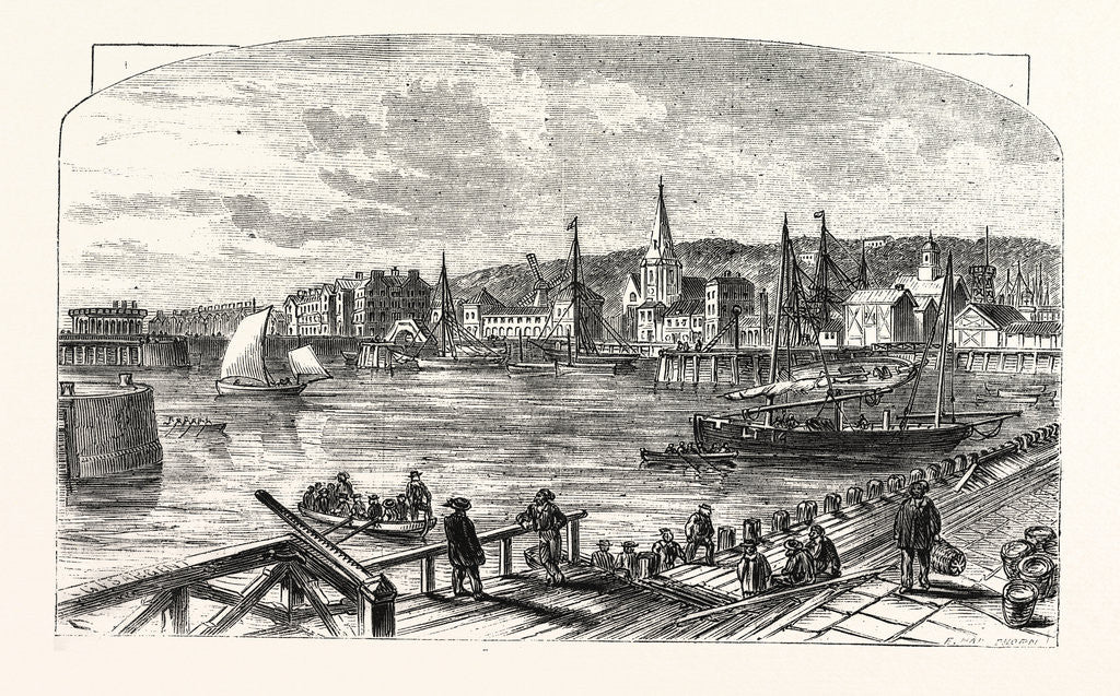 Detail of Lowestoft Harbour by Anonymous