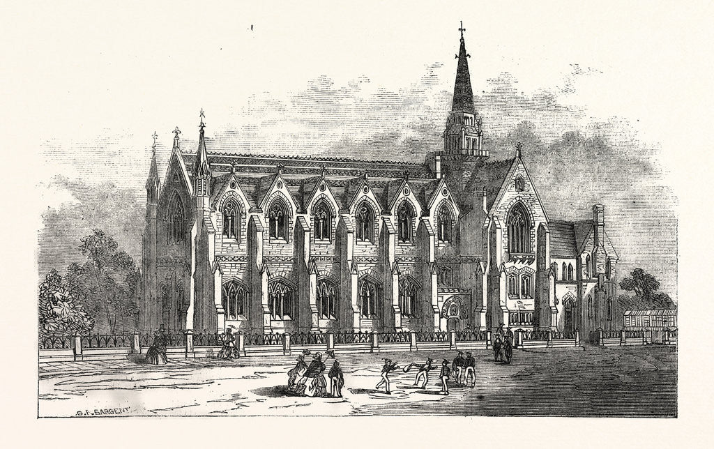 Detail of Leeds New Grammar School by Anonymous