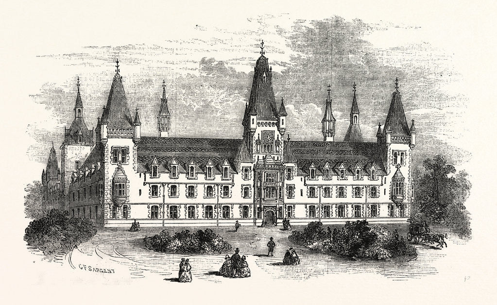 Detail of The Royal Victoria Patriotic Asylum, Wandsworth Common, London by Anonymous