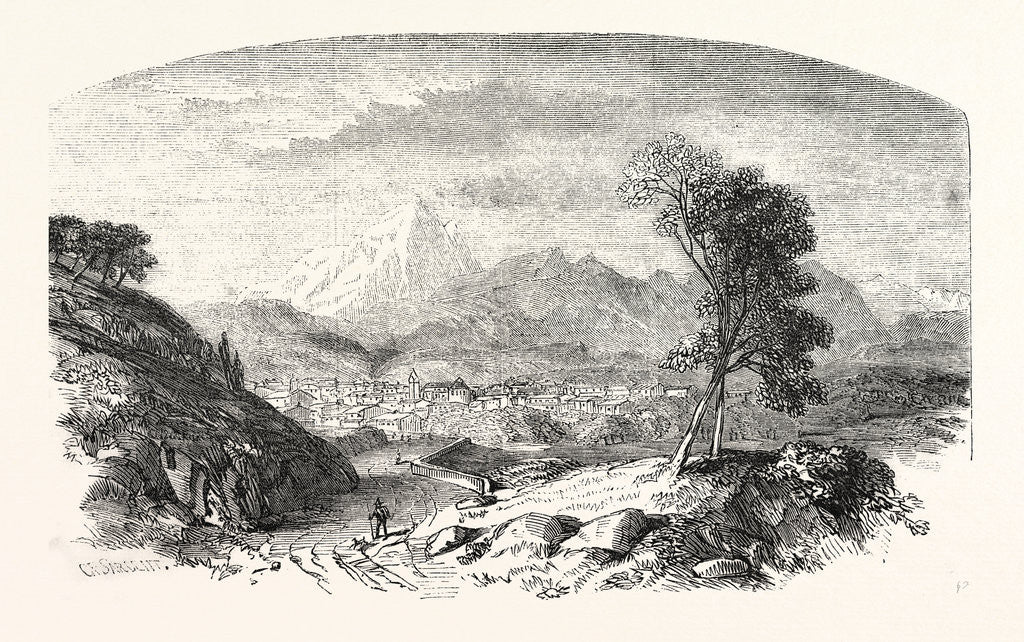 Detail of Chamberry, the Capital of Savoy France by Anonymous