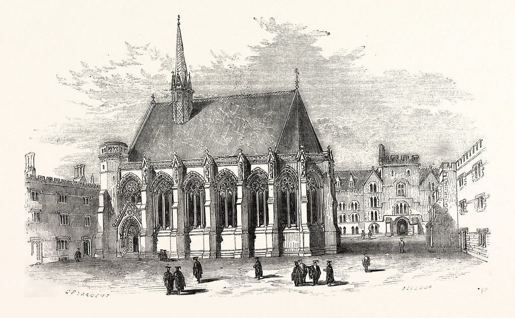 Detail of New Chapel, Exeter College, Oxford, Oxford University by Anonymous