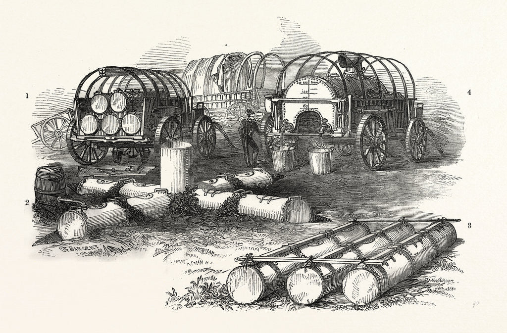 Detail of Perambulating Kitchen for the Army in the Field by Anonymous