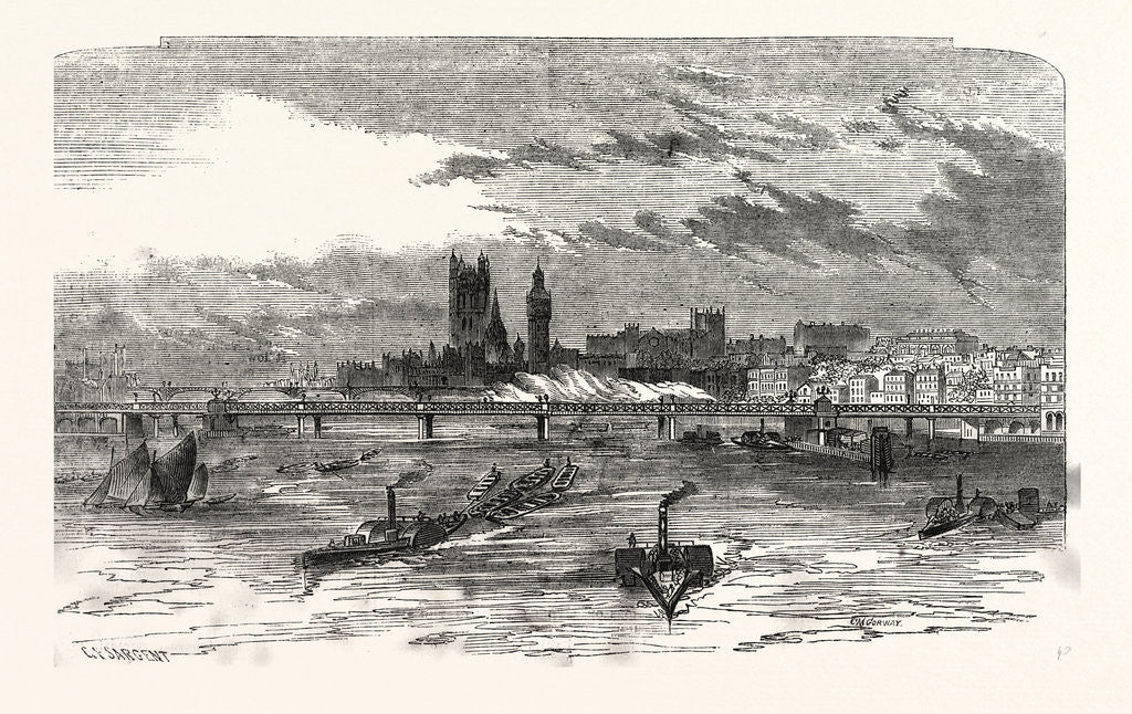 Detail of Proposed Railway Bridge at Hungerford Market by Anonymous