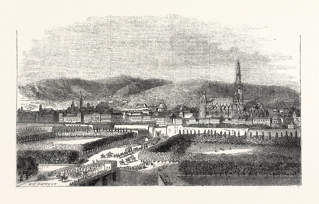 Detail of Vienna, Austria by Anonymous