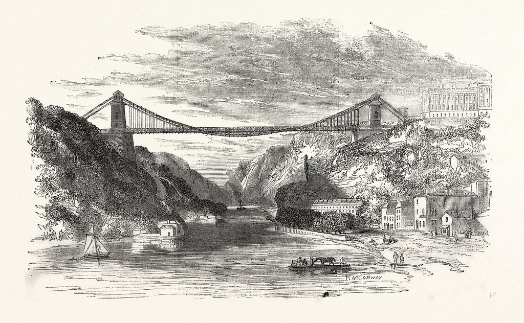 Detail of The Suspension Bridge at Clifton by Anonymous