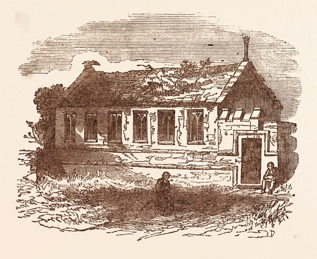 Detail of The Grammar School at Grantham by Anonymous