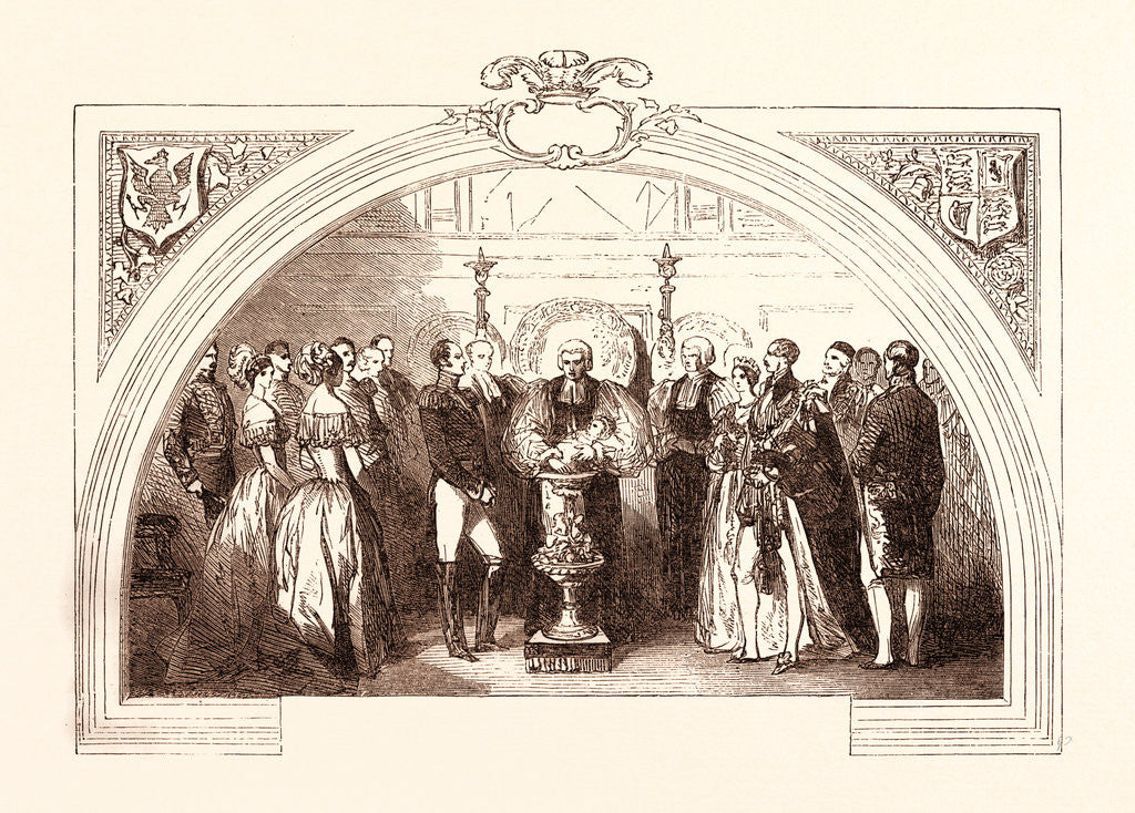 Detail of Christening of the Prince of Wales at St. George's Chapel, Windsor, January 25, 1842 by Anonymous