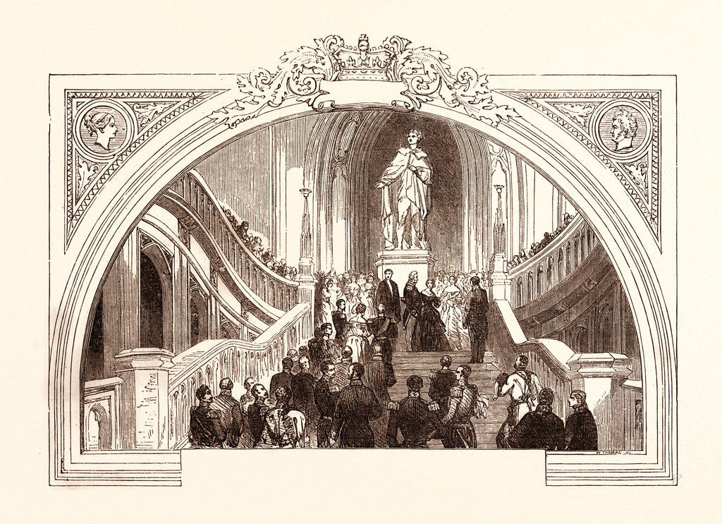 Detail of Reception of Louis Philippe at Windsor Castle, October 1844 by Anonymous