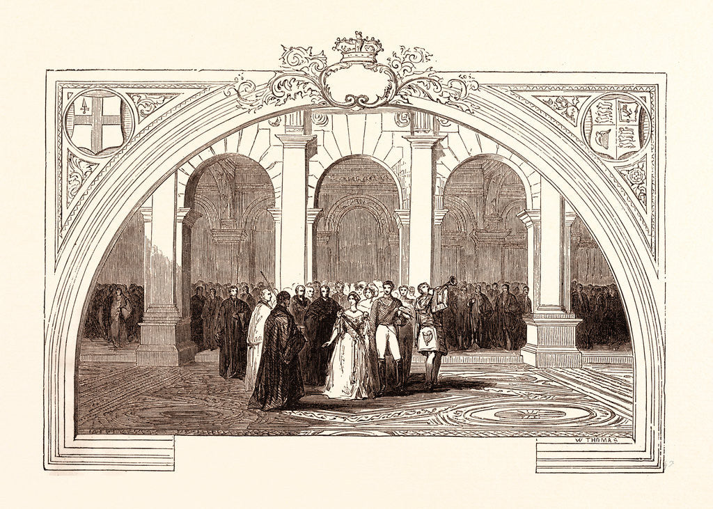 Detail of Opening of the Royal Exchange, October 28, 1844 by Anonymous