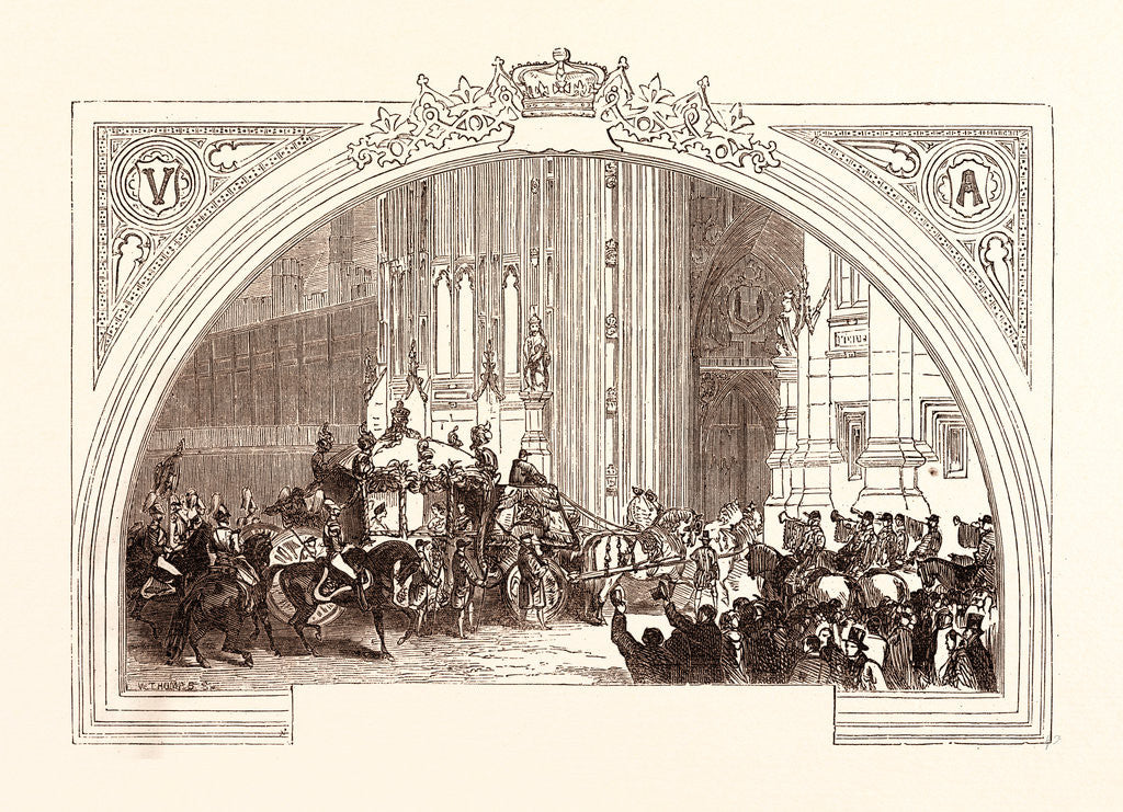 Detail of Opening of Parliament, February 3, 1852 by Anonymous