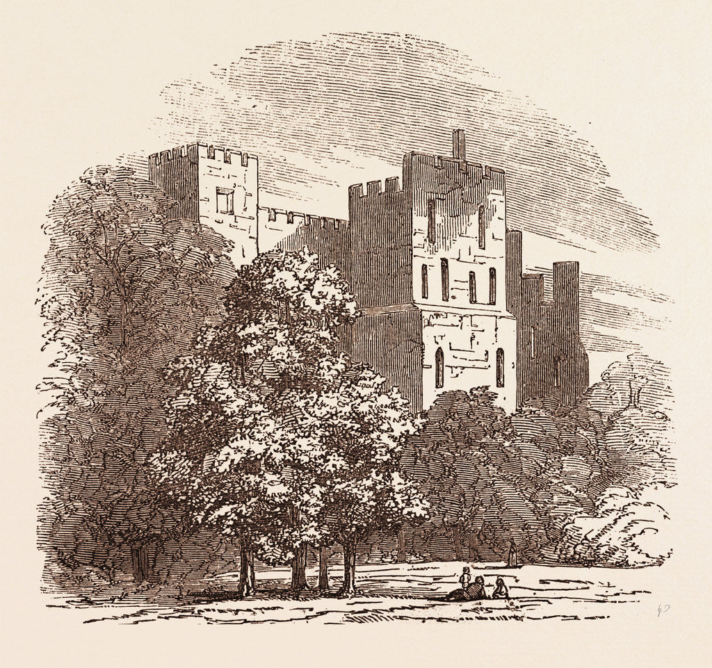 Detail of Ludlow Castle by Anonymous