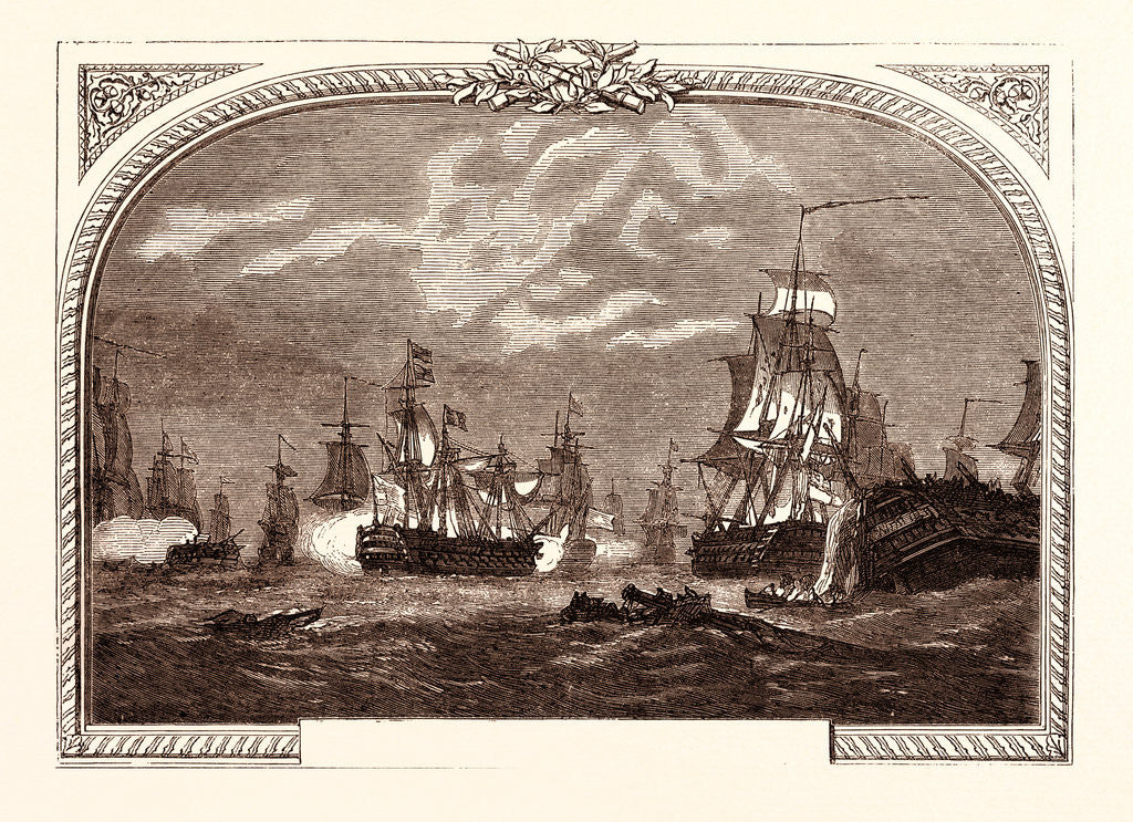 Detail of Lord Howe's Victory, Off Ushant, June 1st, 1794 by Anonymous