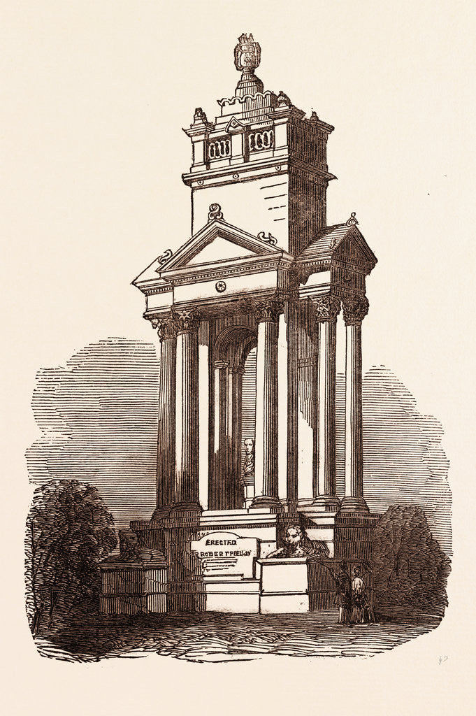 Detail of Monument, at Forfar, to the Late Sir Robert Peel by Anonymous