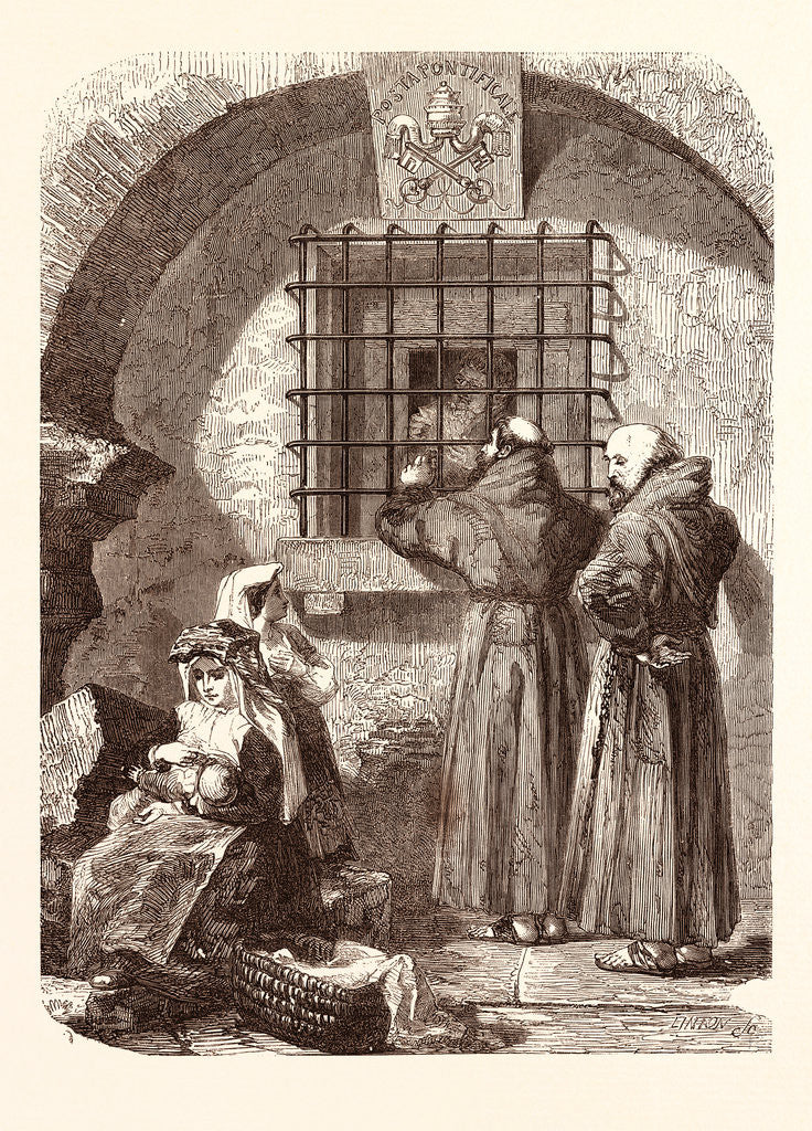 Detail of The Post Office at Albano, Italy by Anonymous