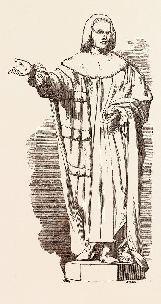 Detail of Statue Ot the Earl of Chatham, in St. Stephen's Hall by Anonymous