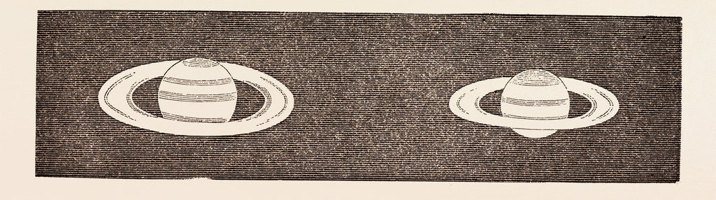 Detail of Relative Dimensions of Saturn, 1858. January 30, 1858. October 15, 1858 by Anonymous