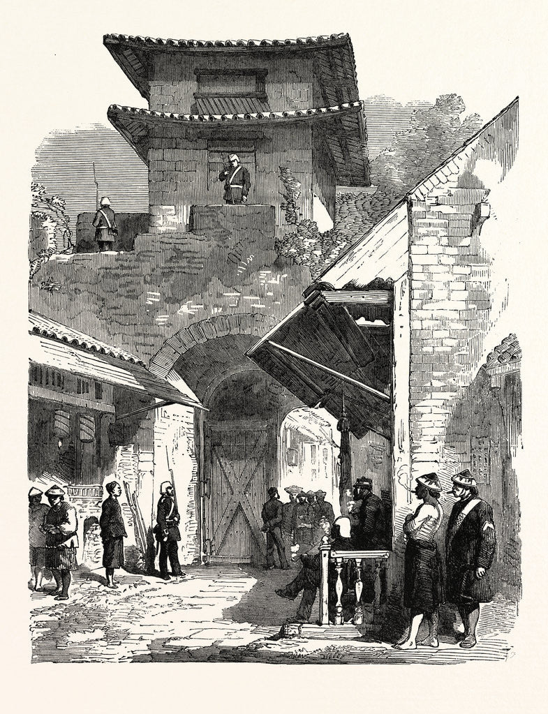 Detail of The East Gate, Canton, China by Anonymous