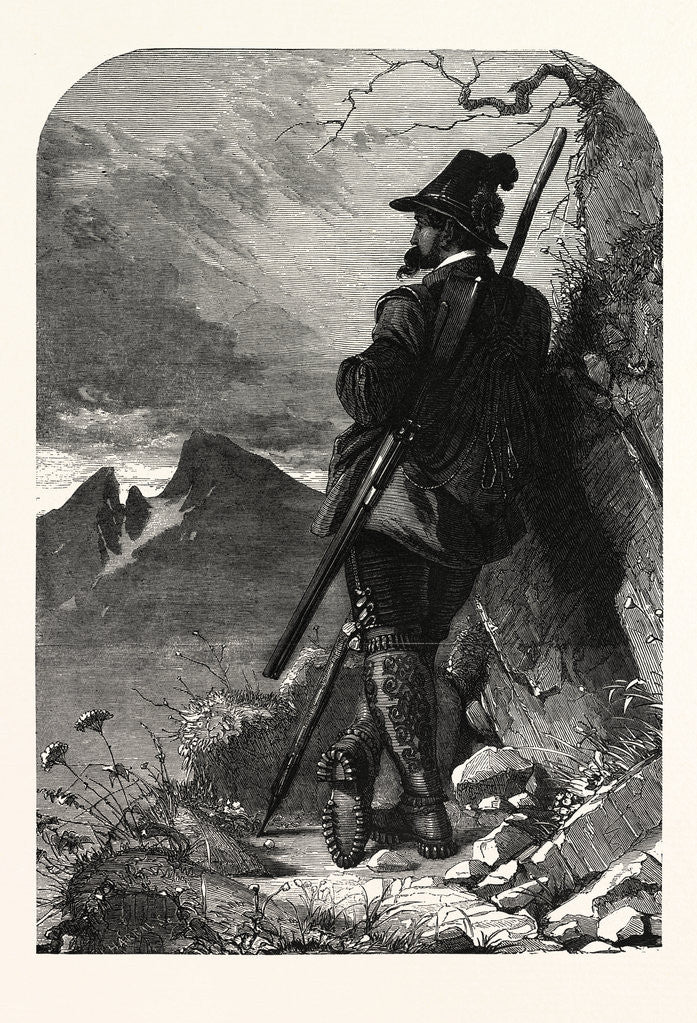 Detail of Tyrolese Chamois Hunter by Anonymous