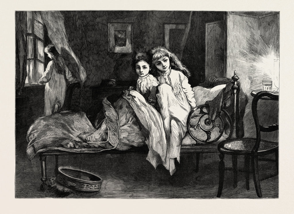 Detail of Girls in Bed, Girl Near the Window by Anonymous