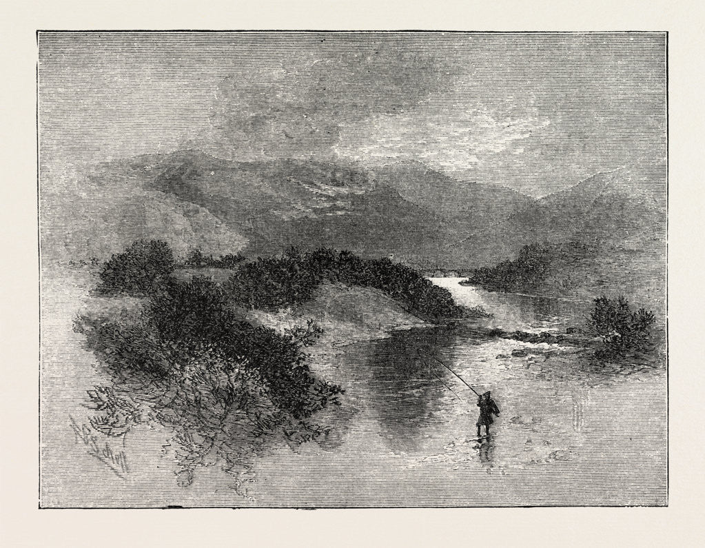 Detail of Sir Waler Scott, Marmion, an Angry Brook, It Sweeps the Glade, Brawls Over Rock and Wild Cascade, and, Foaming Brown with Doubled Speed, Hurries Its Waters to the Tweed. by Anonymous