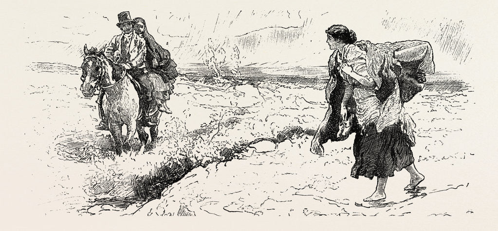 Detail of Connemara Market Folk by Anonymous