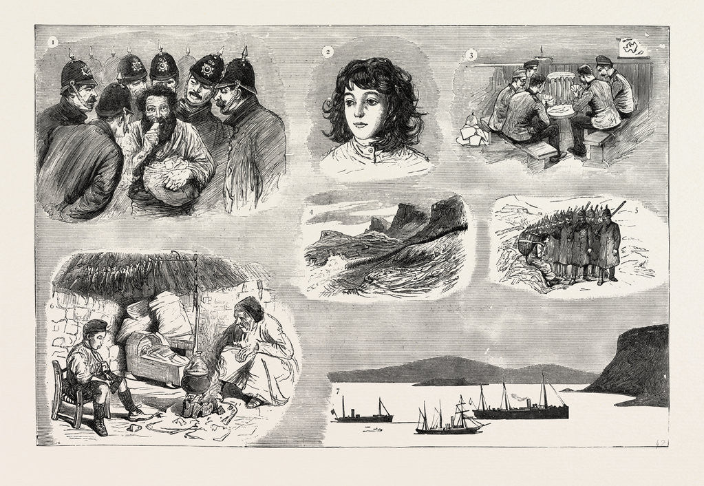 Detail of The Skye Crofters by Anonymous