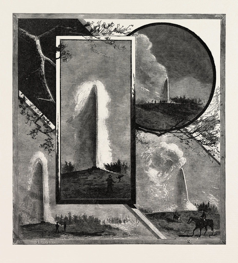 Detail of Yellowstone National Park by Anonymous