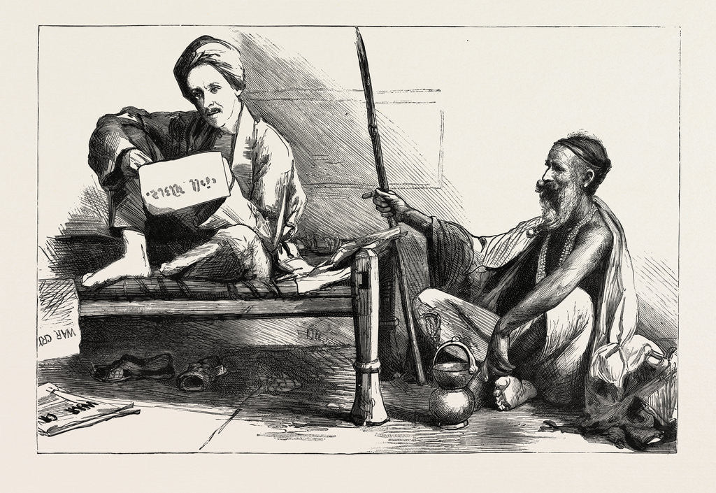 Detail of The Indian Fakir and His Modern Imitator Major Tucker, of the Salvation Army by Anonymous