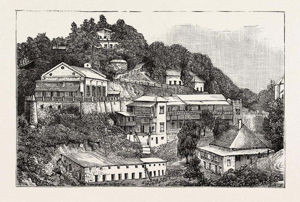 Detail of General View of the Happy Valley, the Duke and Duchess of Connaught in India by Anonymous