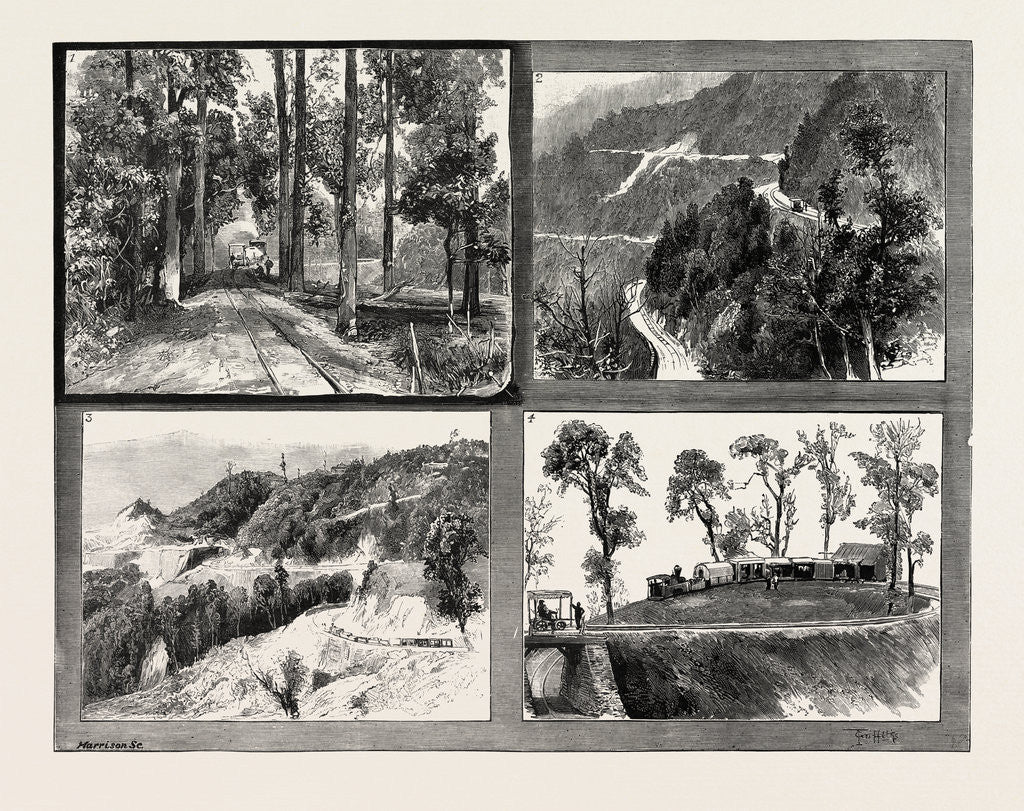 Detail of Views on the Darjeeling Hill Railway, India by Anonymous