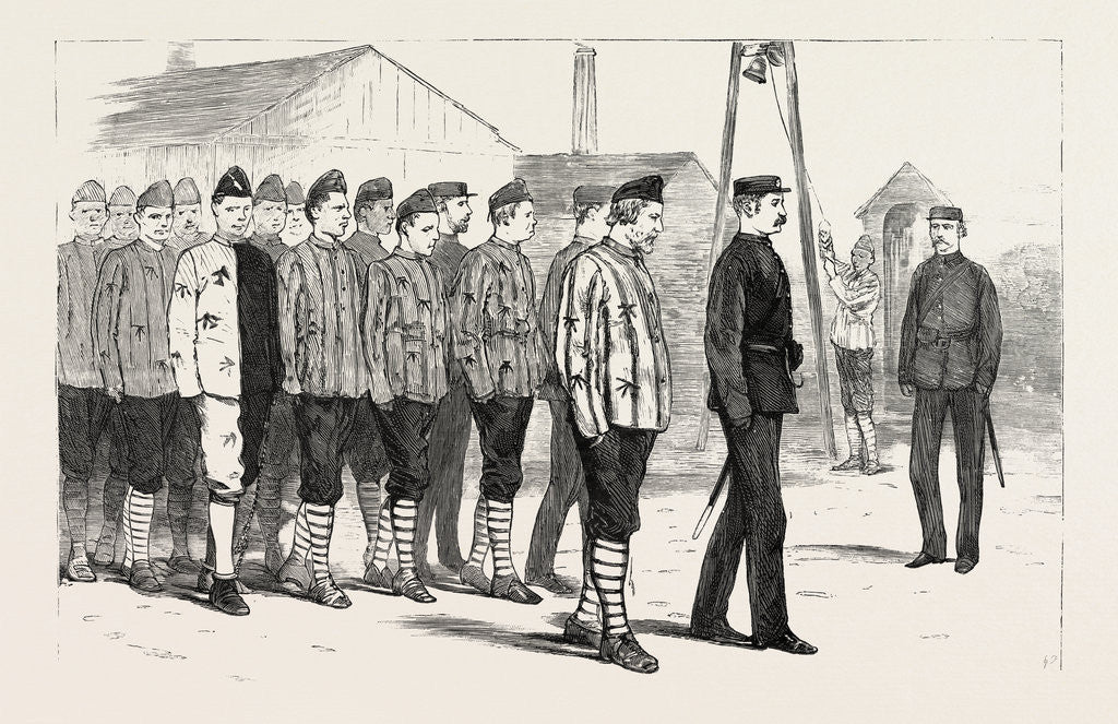 Detail of The Claimant with Other Convicts Leaving the Joiners' Shop, Portsmouth Convict Prison by Anonymous