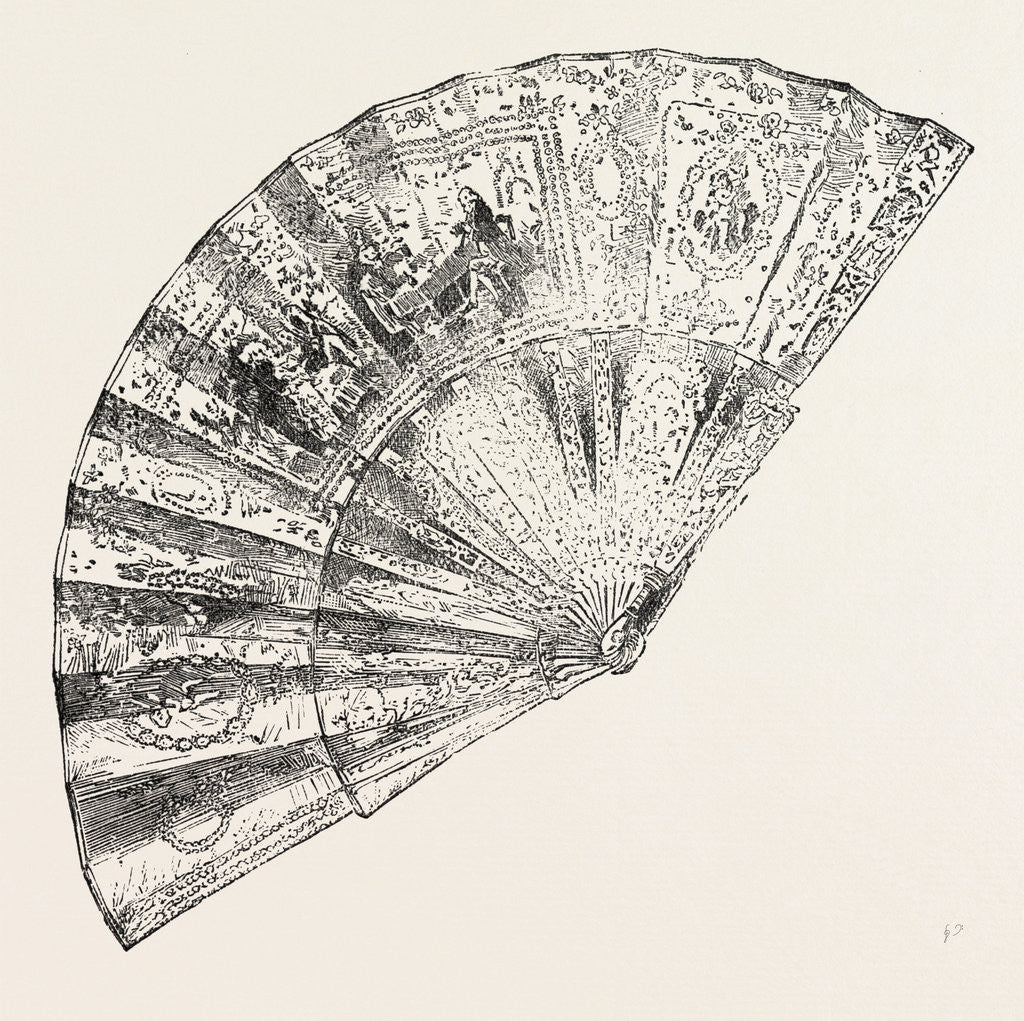 Detail of Louis Xiv. Fan by Anonymous