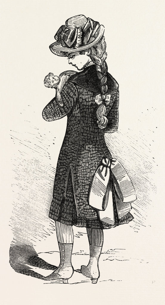 Detail of Travelling Costume for Girl of Six by Anonymous