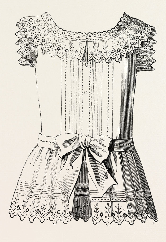 Detail of Pinafore for Girl of Three by Anonymous
