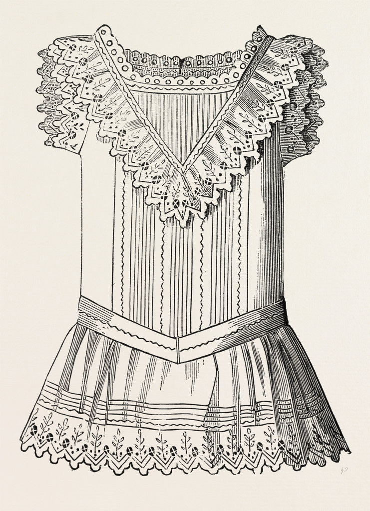 Detail of Pinafore for Girl of Three, Front by Anonymous