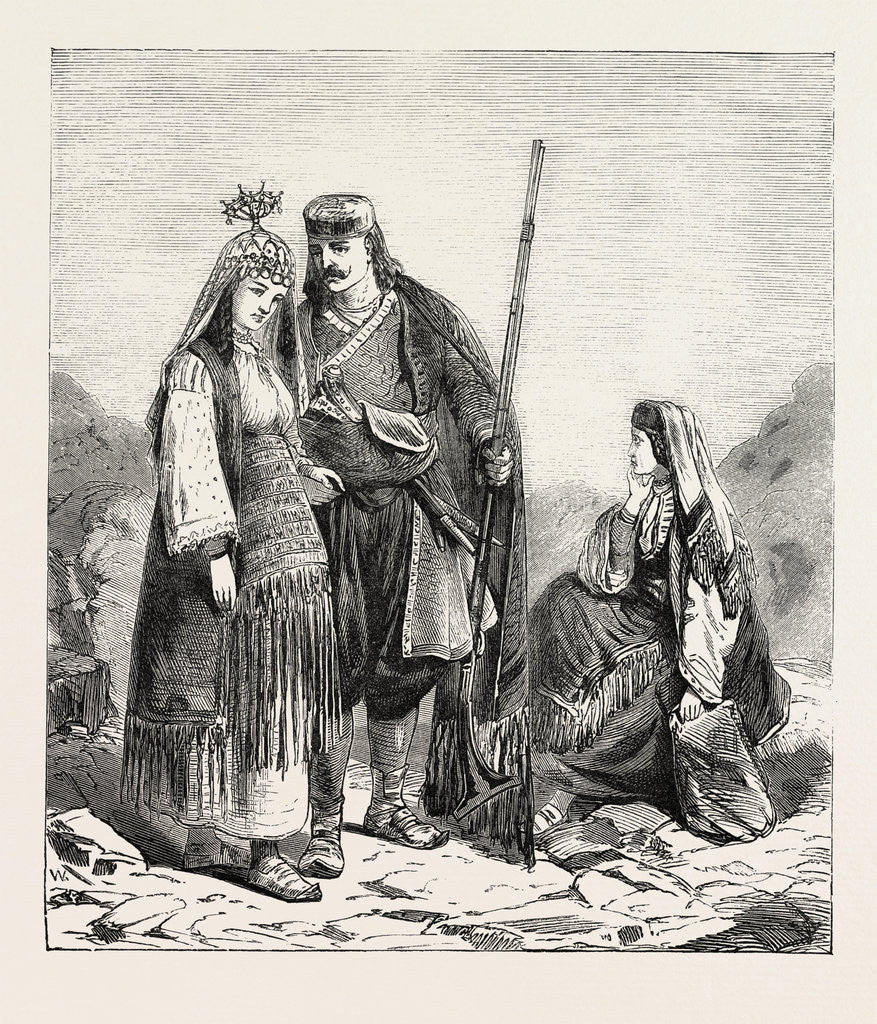 Detail of Dalmatian Peasants by Anonymous