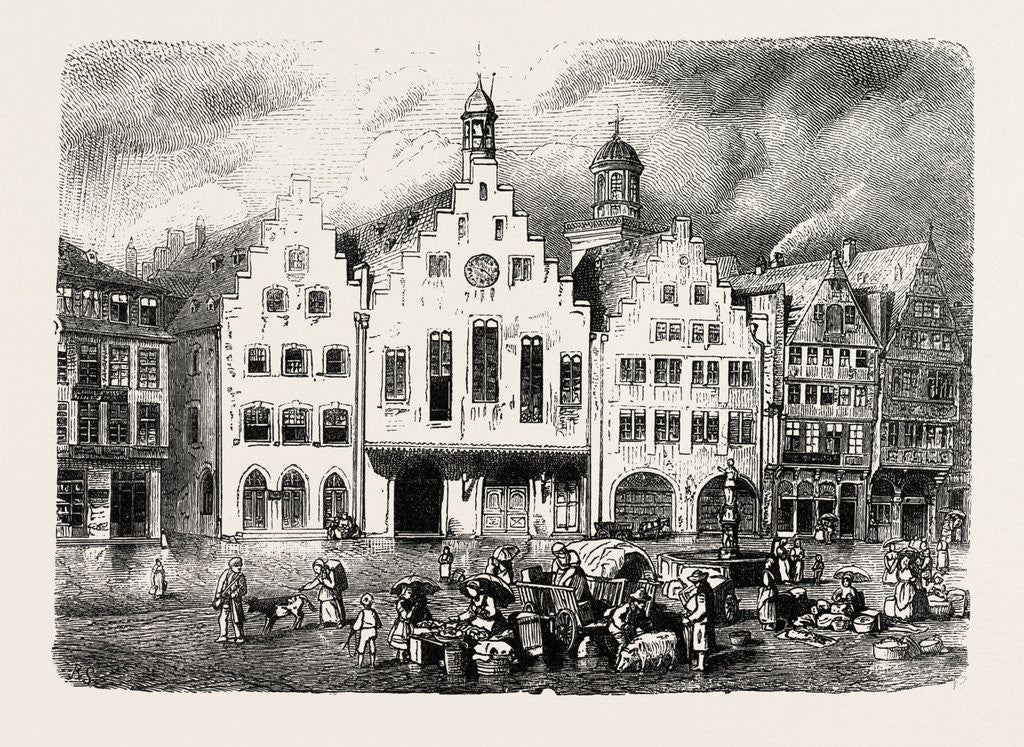 Detail of The Romer at Frankfort Germany by Anonymous