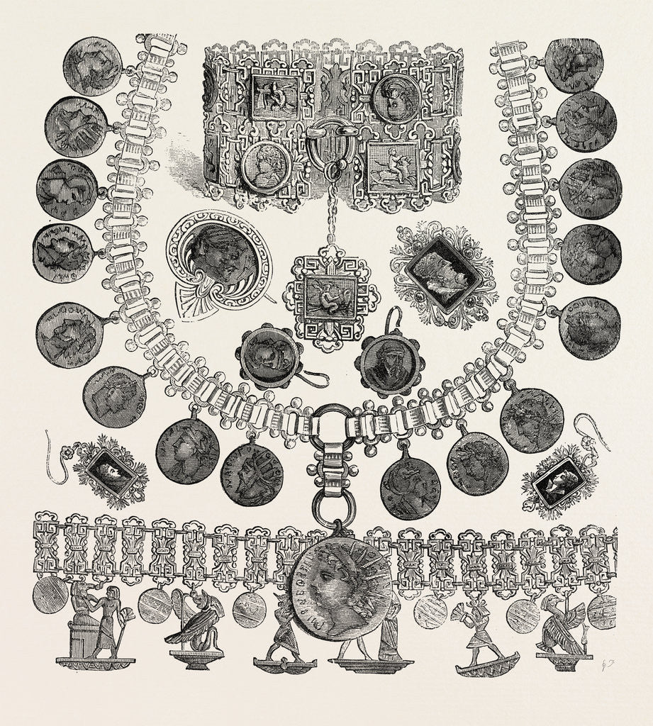 Detail of Necklet, Bracelets, Earrings, Brooches by Anonymous