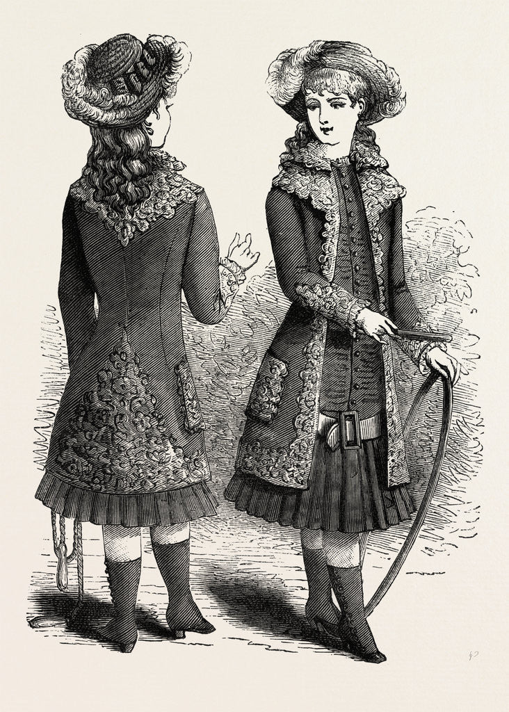 Detail of Costume for Girl of Ten Back and Front by Anonymous