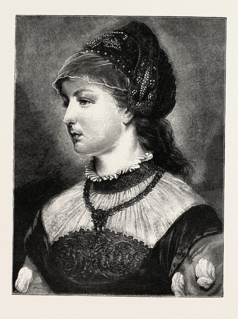 Detail of German, 16th Century, Lady by Anonymous