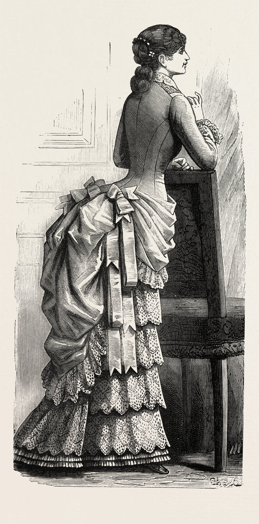 Detail of Young Lady's Demi-Toilette Back by Anonymous