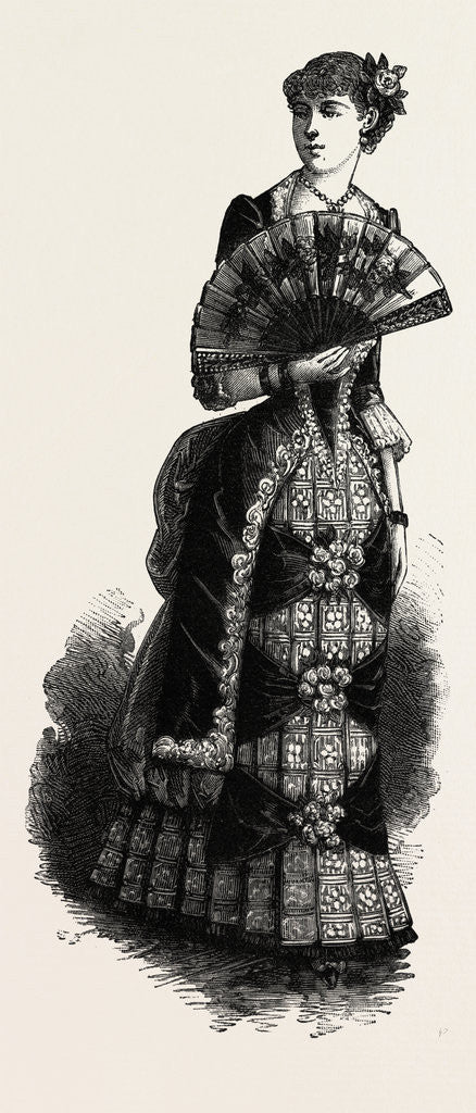 Detail of Evening Toilettes for Dinners and Balls by Anonymous