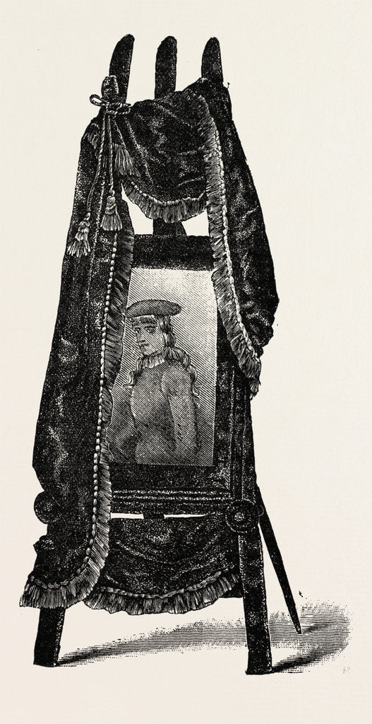 Detail of Easel Photograph Frame by Anonymous