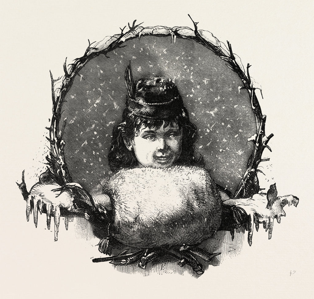 Detail of Well Protected, Muff, Fashion, Winter by Anonymous