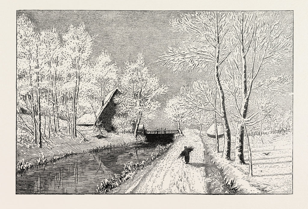 Detail of Winter Morning by Anonymous