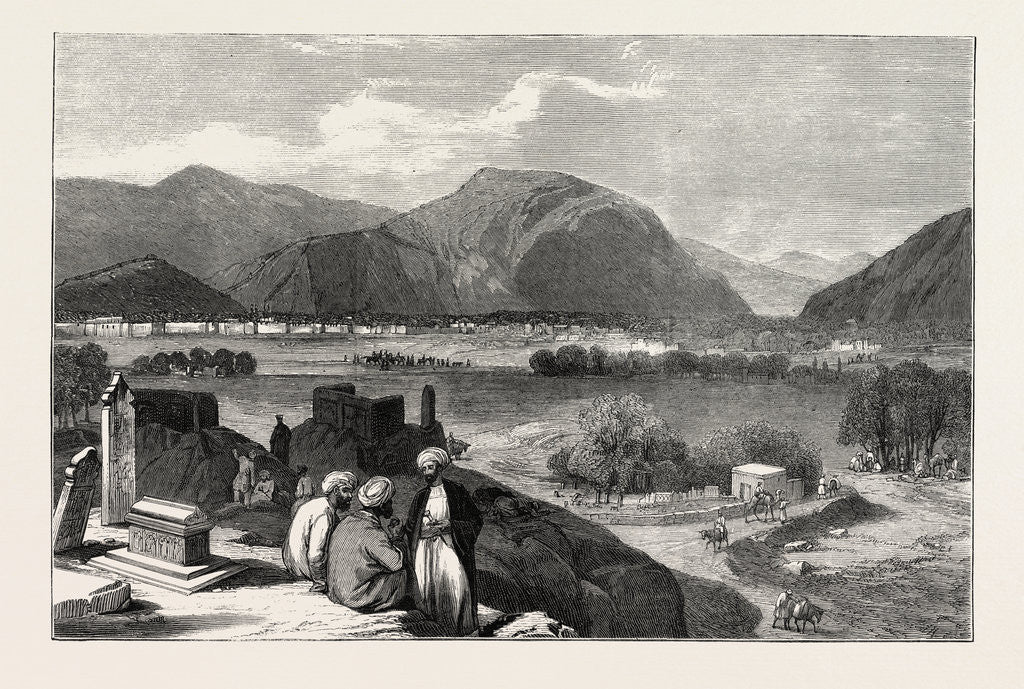 Detail of The City of Cabul from the North-East, Afghanistan by Anonymous