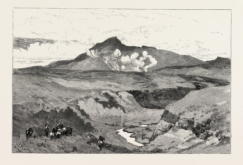 Detail of Ibabanango Mountain, Zulu War by Anonymous