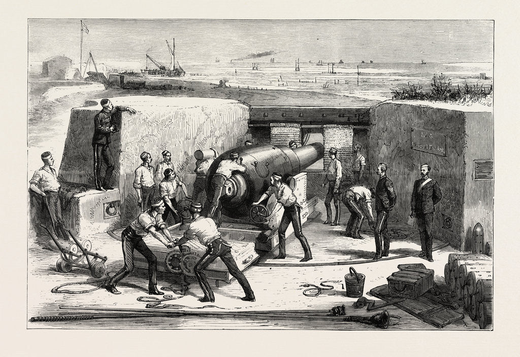 Detail of Meeting of the National Artillery Association at Shoeburyness Competition with the Ten-Inch Muzzle-Loading Gun, the Zulu War by Anonymous