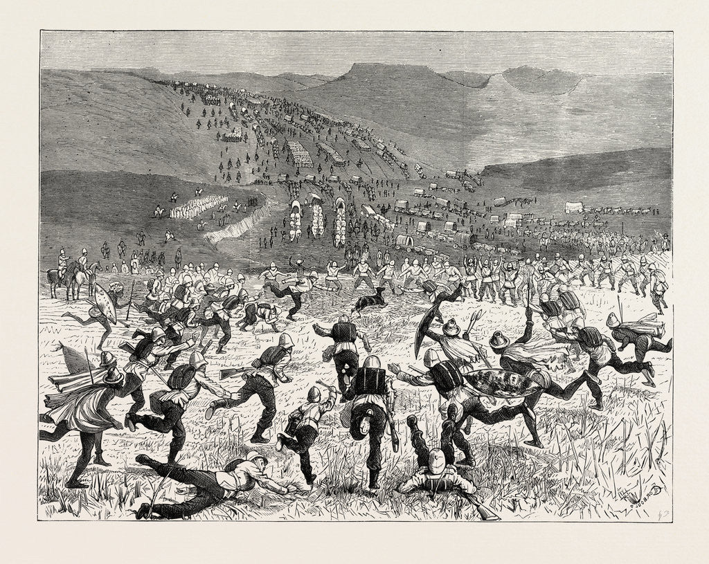 Detail of The Zulu War-with General Wood a Buck-Hunt on the March by Anonymous